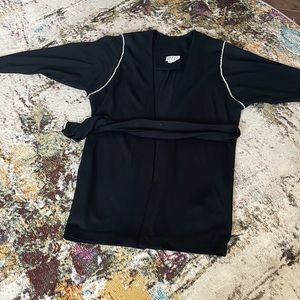 100% wool , vintage open front cardigan, size S